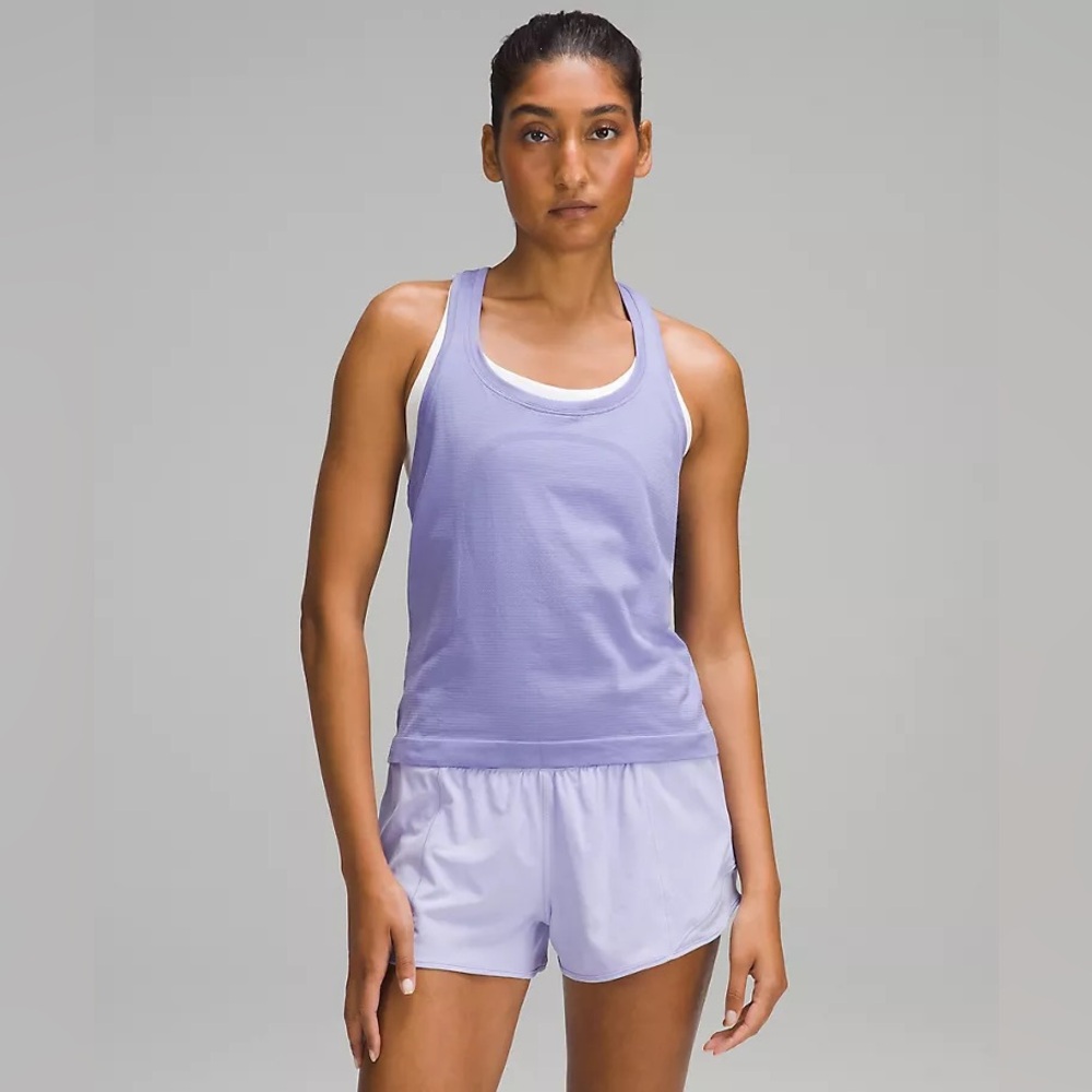 Swiftly Tech Racerback Tank Top 2.0 Waist Length in Dark Lavender Size 4